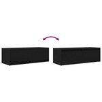 vidaXL Meuble TV chêne noir 80x31x25 5 cm bois d'ingénierie