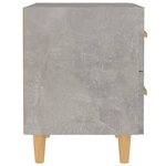 vidaXL Table de chevet Gris béton 40x35x47 5 cm