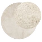 vidaXL Tapis OVIEDO à poils courts beige Ø 120 cm