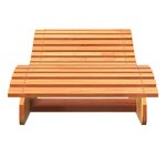 vidaXL Chaises longues lot de 2 cire marron bois massif de pin