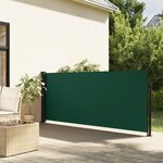 vidaXL Auvent latéral rétractable vert foncé 140x600 cm