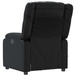 vidaXL Fauteuil de massage inclinable Noir Similicuir
