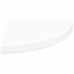 vidaXL Étagères d'angle flottantes 4 Pièces blanc 35x35x3 8 cm MDF
