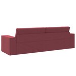 vidaXL Canapé-Lit Bordeaux 245 x 78 x 77 cm Velours