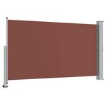 vidaXL Auvent latéral rétractable de patio 140 x 300 cm Marron