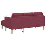 vidaXL Ensemble de Canapés 2 Pièces Rouge bordeaux 173 x 131 x 67 cm