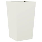 vidaXL Jardinière blanc 45x45x75 cm acier