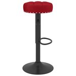 vidaXL Tabourets de bar lot de 2 rouge bordeaux velours