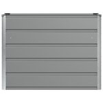 vidaXL Jardinière Gris clair 100 x 40 x 75 cm Acier