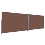 Vidaxl auvent latéral rétractable 180 x 600 cm marron