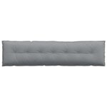 vidaXL Coussin de Dos Gris clair 200 x 19 x 50 cm tissu