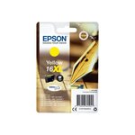 Epson pack de 1 cartouche d'encre 16xl plume - jaune - haute capacitéblister avec alarme