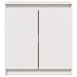 vidaXL Armoire latérale blanc 60x36x65 cm bois de pin massif