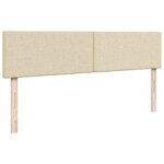 VidaXL Cadre de lit ottoman avec matelas crème 200x200cm tissu