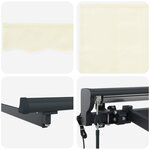 vidaXL Auvent rétractable électrique Crème et Anthracite 2 5 x 2 m