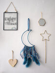 Kit attrape-rêve dreamcatcher lune 15 5 x 5 5 cm