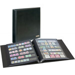 Album Lindner à 2 vis pour timbres-poste avec 10 feuilles mobiles. Couleur - Noir