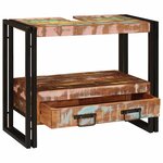 vidaXL Meuble sous-vasque de salle de bain avec tiroir avec étagère