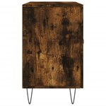 vidaXL Buffet chêne fumé 100x36x60 cm bois d'ingénierie