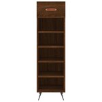 vidaXL Meuble à chaussures chêne marron 30x35x105 cm bois d'ingénierie
