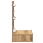 vidaXL Armoire Miroir avec étagère chêne artisanal 62 x 31 5 x 62 cm