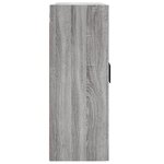 vidaXL Armoire murale sonoma gris 69 5x34x90 cm bois d'ingénierie