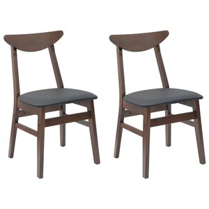 vidaXL Chaises de salle à manger 2 Pièces Marron Clair 42 x 47.5 x 81 cm