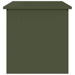 vidaXL Boîte de Rangement Extérieure Vert olive 55 x 50.5 x 50 cm