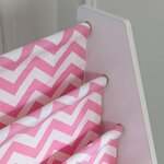 KidKraft Bibliothèque à élingues pour enfants Rose et blanc