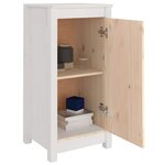 vidaXL Buffets 2 Pièces blanc 39x35x80 cm bois massif de pin