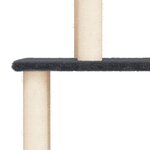 vidaXL Arbre à chat avec griffoirs en sisal gris foncé 149 cm
