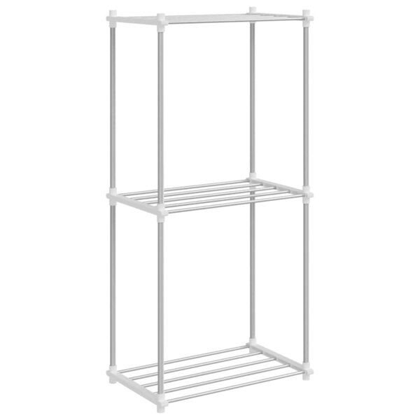 vidaXL Étagère de rangement blanc 43 x 27 x 90 cm Aluminium