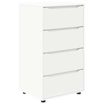 vidaXL Armoires de rangement 2 Pièces Blanc 60 x 48 x 105 cm