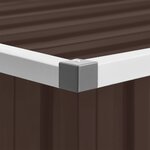 vidaXL Boîte de rangement de jardin Marron 109x67x65 cm