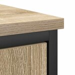 vidaXL Ensemble de mobilier de salle de bain avec étagère 2 Pièces Marron