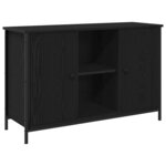 vidaXL Meuble TV Chêne noir 101 x 35 x 65 cm Bois d'ingénierie