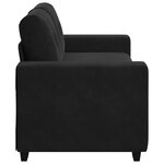 vidaXL Canapé causeuse noir 180x77x82 cm velours