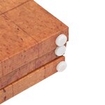 vidaXL Cloison de séparation pliable 228 x 170 cm Carte du monde Jaune