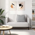 vidaXL Coussin de Dos Gris nuage 60 x 20 x 50 cm tissu