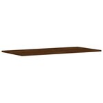 vidaXL Étagères murales 4Pièces chêne marron 100x50x1 5cm bois ingénierie