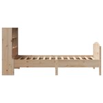 vidaXL Lit bibliothèque sans matelas 100x200 cm bois massif de pin
