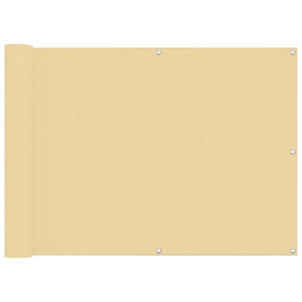 vidaXL Écran de balcon 75 x 200 cm Oxford alu enduit de PU