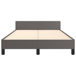 vidaXL Cadre de lit sans matelas gris 120x200 cm similicuir