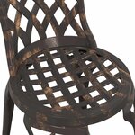 vidaXL Chaise de jardin 2 Pièces Bronze 55 x 56 5 x 91cm Aluminium