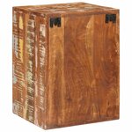 vidaXL Table de chevet Marron Bois massif de récupération