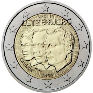 Pièce de monnaie 2 euro commémorative Luxembourg 2011 – Grand-duc Jean de Luxembourg