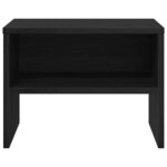 vidaXL Cabinet de chevet 2 Pièces Chêne noir 40 x 40 x 30 cm