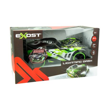 Exost Voiture jouet télécommandée Lighting Dash Vert 1:14 - La Poste