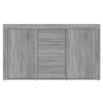 vidaXL Buffet Sonoma gris 120x36x69 cm Bois d'ingénierie