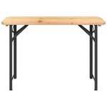 vidaXL Ensemble de tables à bière pliantes 3 Pièces bois massif de sapin